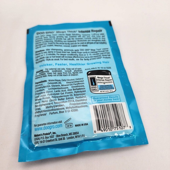 Doo Gro Mega Thick Intense Repair Rebuilding Thickening Treatment 1.75 oz - Picture 3 of 3